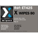 X WIPES 80 - Rouleau de 400 formats